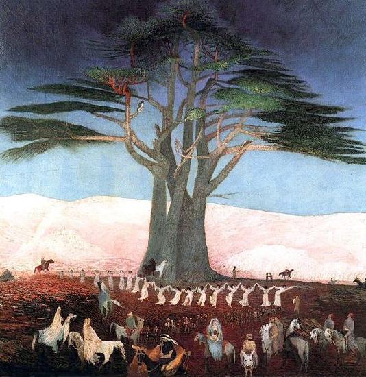 Tivadar Kosztka Csontvary Pilgrimage to the Cedars in Lebanon France oil painting art